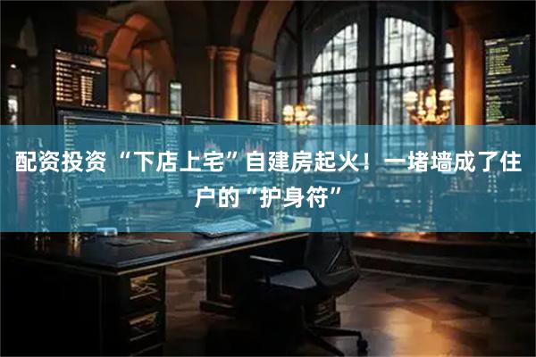 配资投资 “下店上宅”自建房起火！一堵墙成了住户的“护身符”